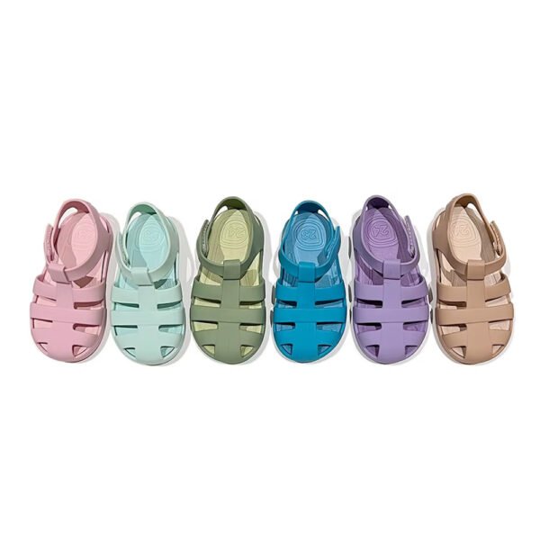 Kids Gladiator Jelly Sandals – Matte, Non-Slip Summer Shoes