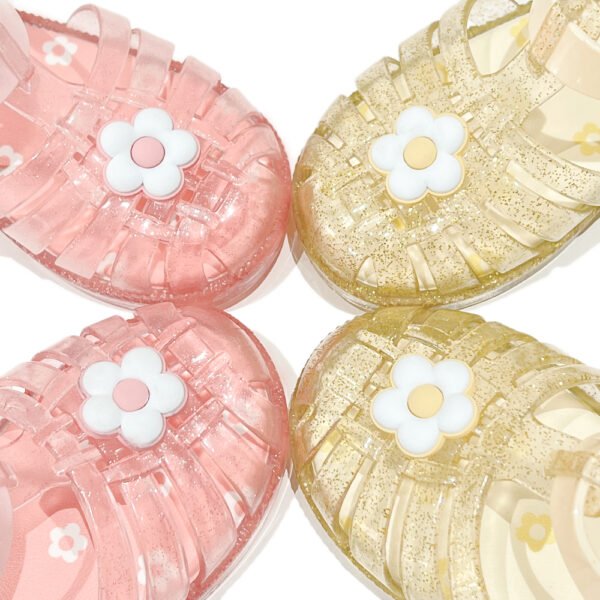 Sparkly Gradient LED Jelly Shoes for Toddlers & Girls