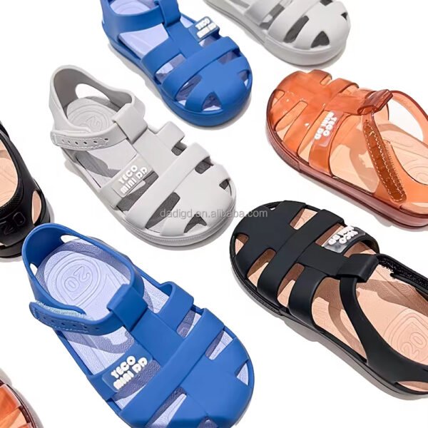 Girls Summer Jelly Shoes – Transparent PVC Custom Sandals