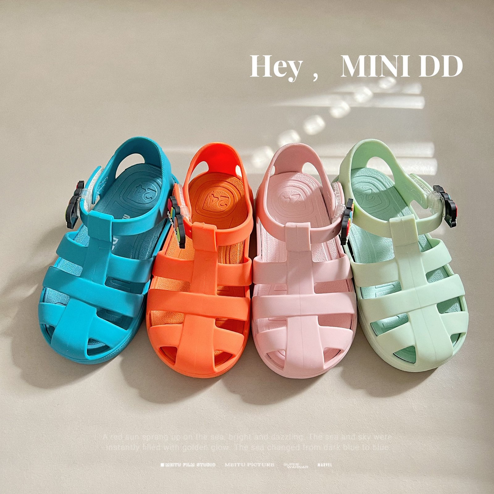 Kids Ready to Ship Jelly Slippers – Colorful & Breathable