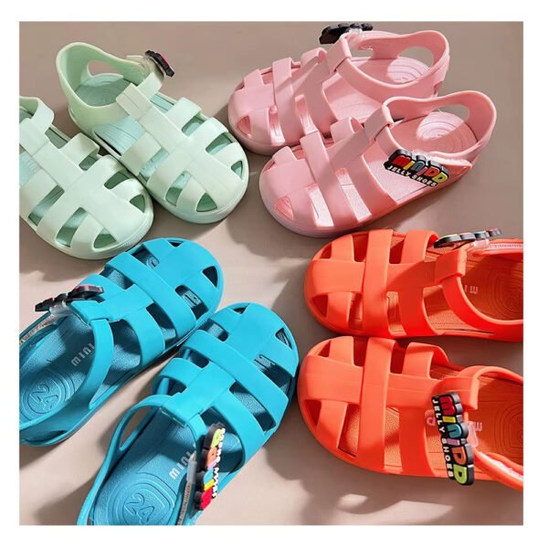 Kids Ready to Ship Jelly Slippers – Colorful & Breathable