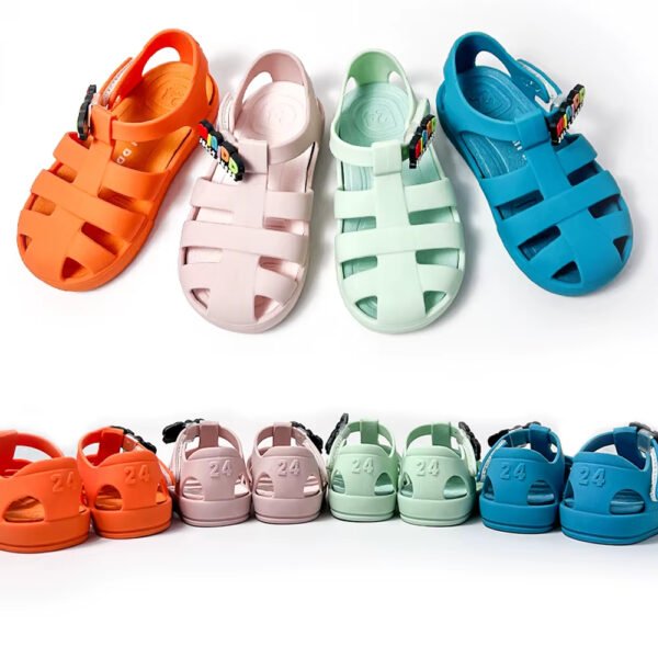 Kids Ready to Ship Jelly Slippers – Colorful & Breathable