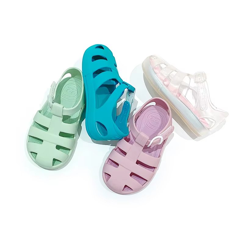 Girls Ready to Ship Crystal Jelly Flats – Cute Party Shoes