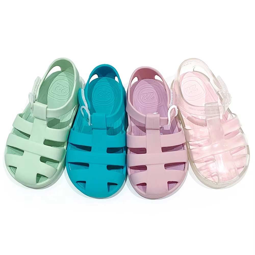 Girls Ready to Ship Crystal Jelly Flats – Cute Party Shoes