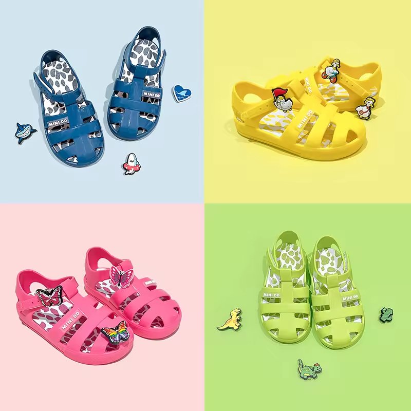 Girls Summer Jelly Shoes – Transparent PVC Custom Sandals