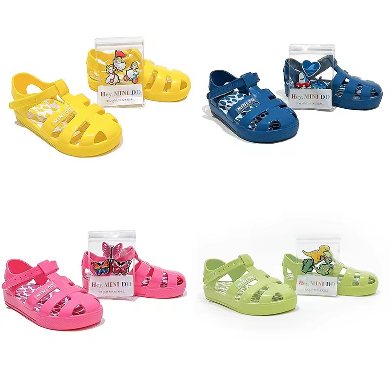 Girls Summer Jelly Shoes – Transparent PVC Custom Sandals