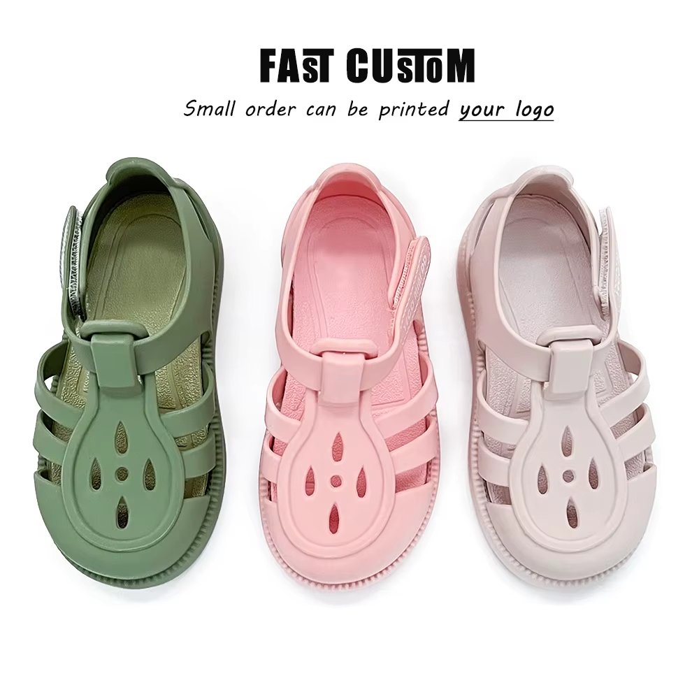 Girls Ready to Ship Rainbow Jelly Sandals – Fun & Comfortable