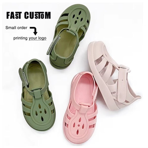 Girls Ready to Ship Rainbow Jelly Sandals – Fun & Comfortable