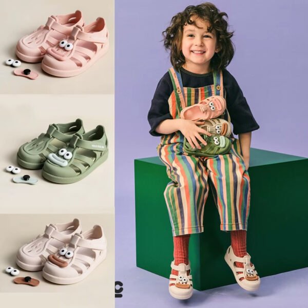 Girls Ready to Ship Rainbow Jelly Sandals – Fun & Comfortable