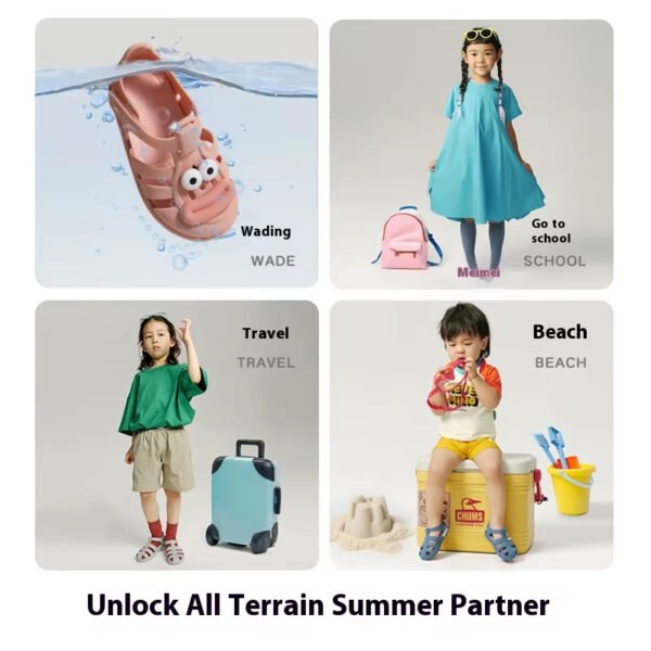 Children Summer Jelly Shoes – Flexible PVC Fast Custom Shoes