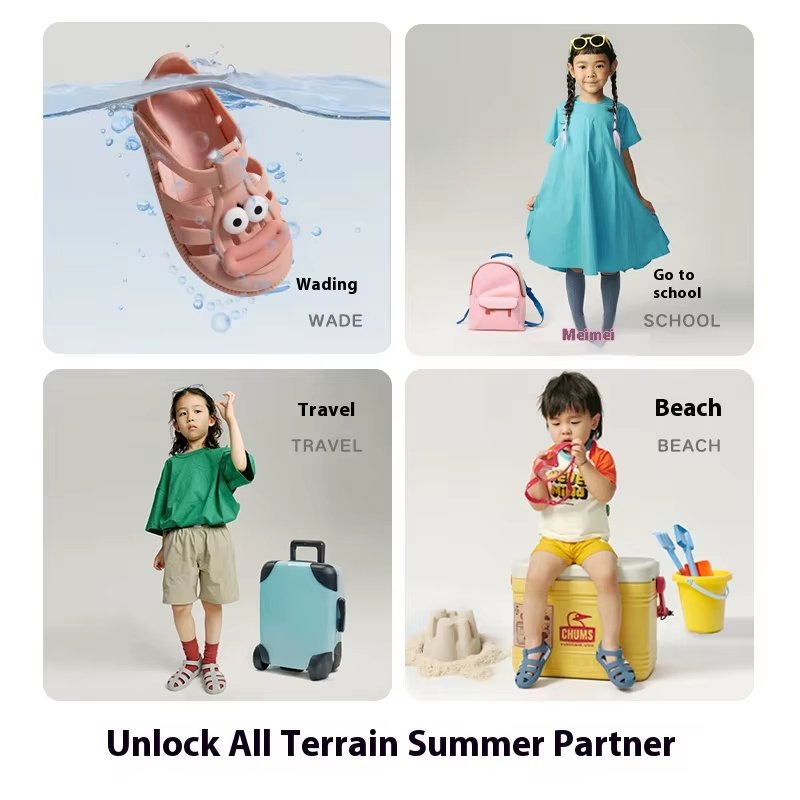 Children Summer Jelly Shoes – Flexible PVC Fast Custom Shoes