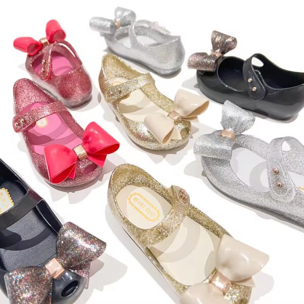 Girls Ready to Ship Cute Jelly Flats – Summer Holiday Shoes