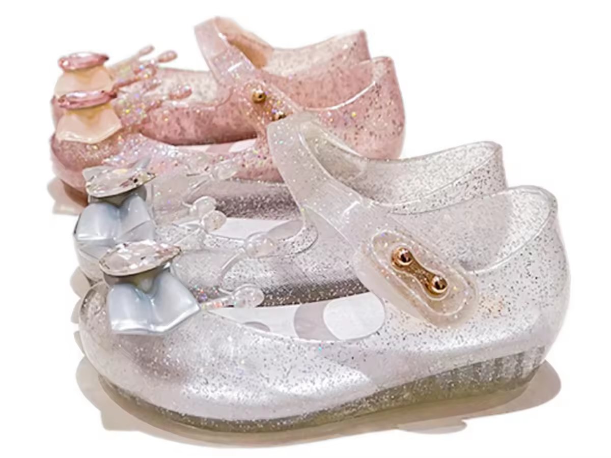 Baby Ready to Ship Transparent Jelly Flats – Cute Toddler Shoes