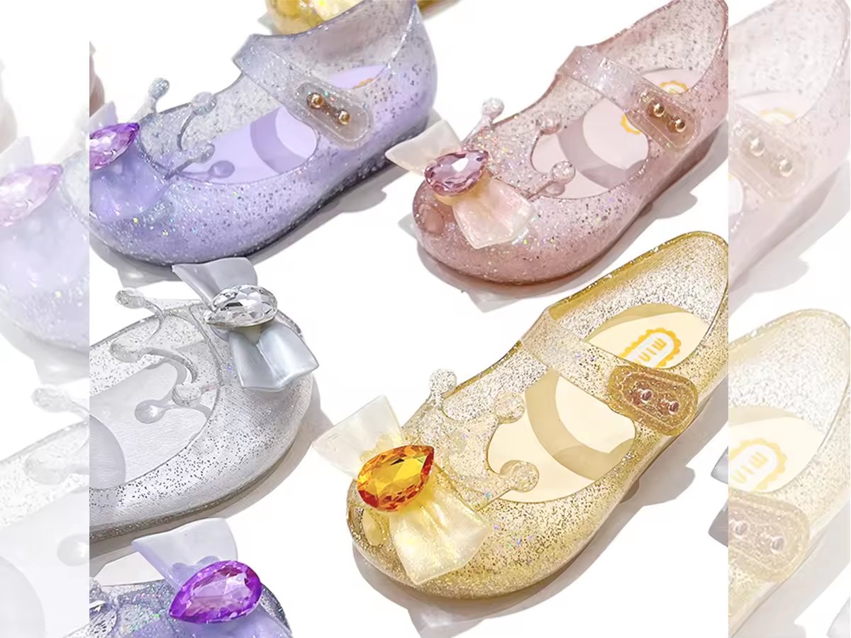 Baby Ready to Ship Transparent Jelly Flats – Cute Toddler Shoes