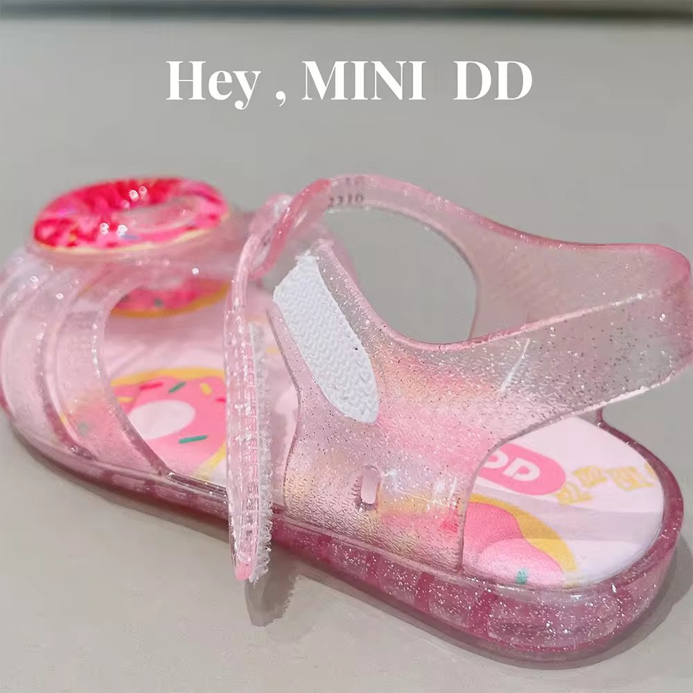 Ready to Ship Girls Jelly Flats – Cute Transparent Summer Shoes