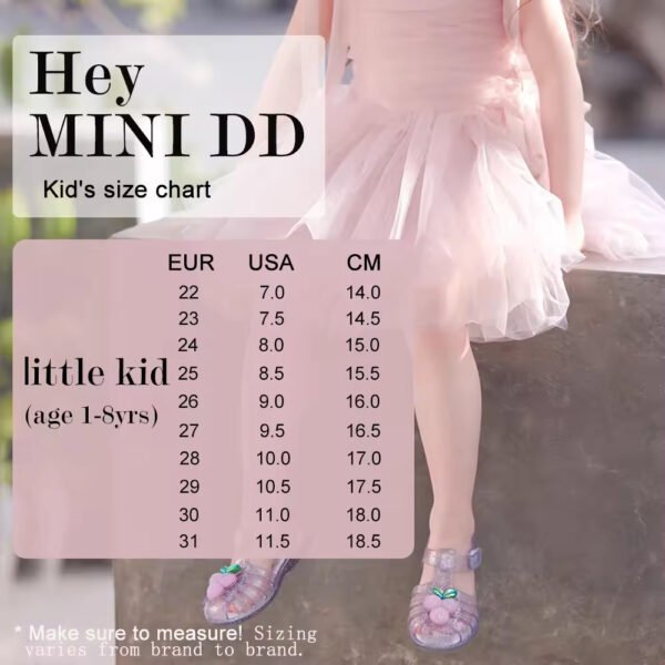 Ready to Ship Girls Jelly Flats – Cute Transparent Summer Shoes