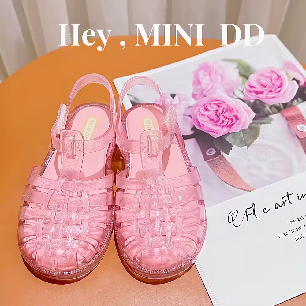 Ready to Ship Kids Colorful Jelly Sandals – Fun Summer Shoes