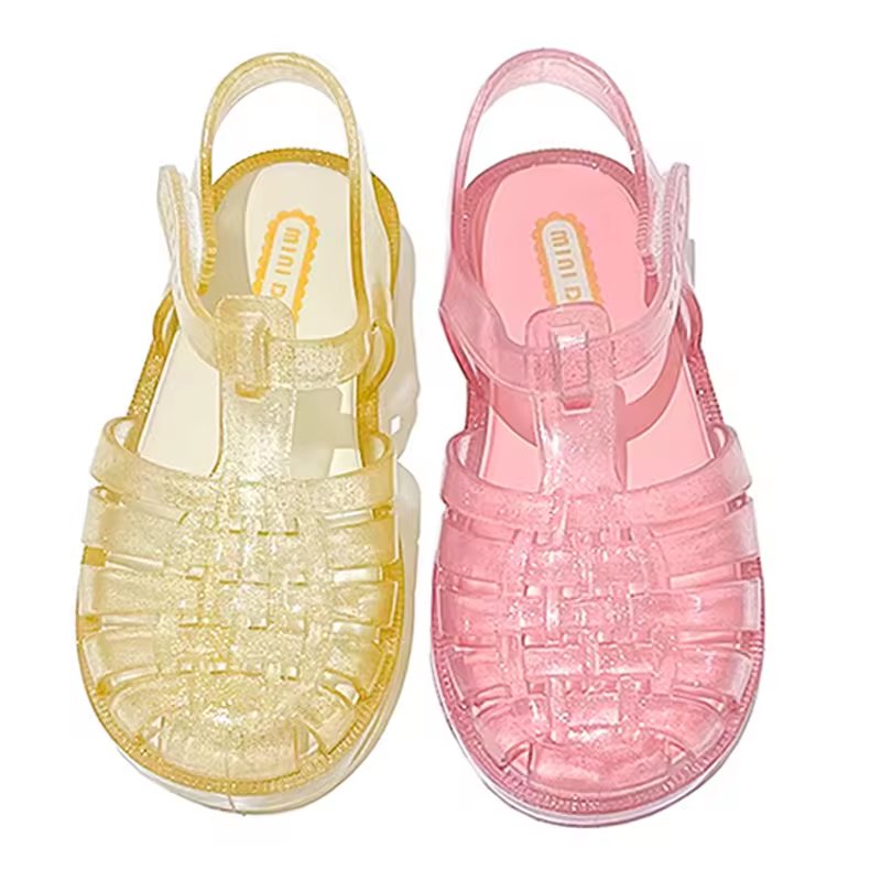 Ready to Ship Kids Colorful Jelly Sandals – Fun Summer Shoes
