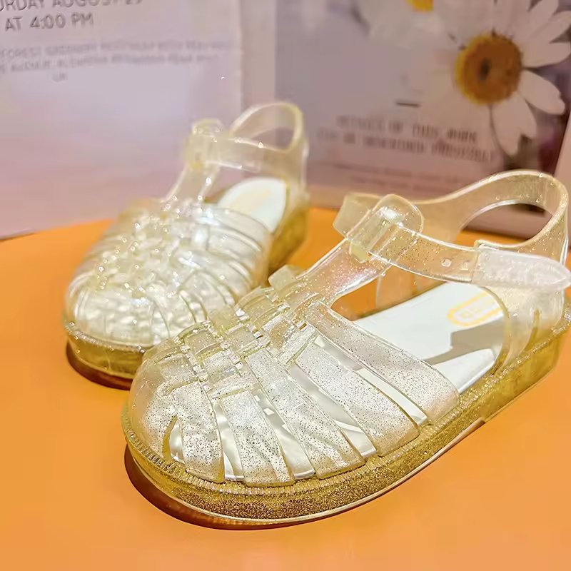 Ready to Ship Kids Colorful Jelly Sandals – Fun Summer Shoes