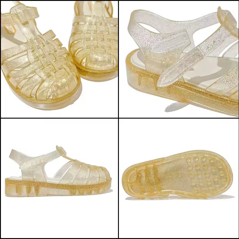 Ready to Ship Kids Colorful Jelly Sandals – Fun Summer Shoes