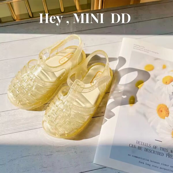 Ready to Ship Kids Colorful Jelly Sandals – Fun Summer Shoes