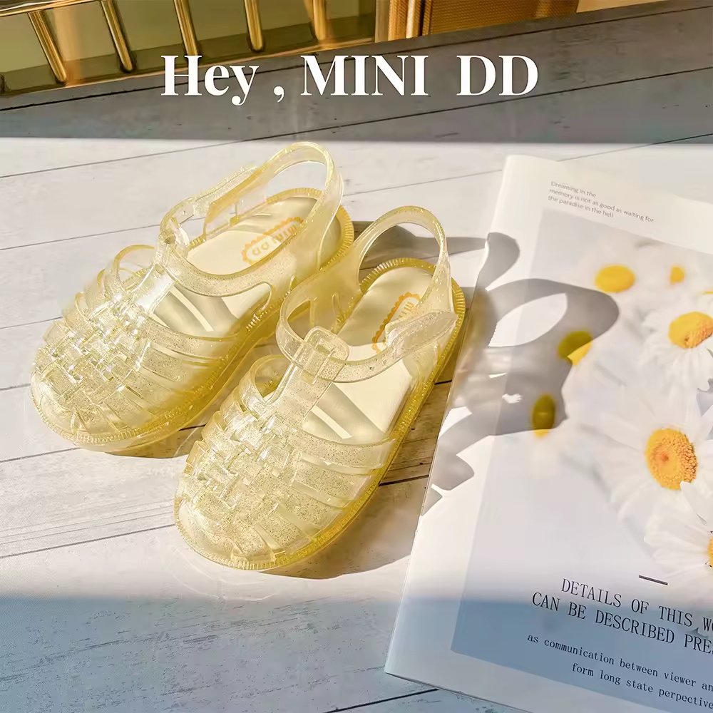 Ready to Ship Kids Colorful Jelly Sandals – Fun Summer Shoes