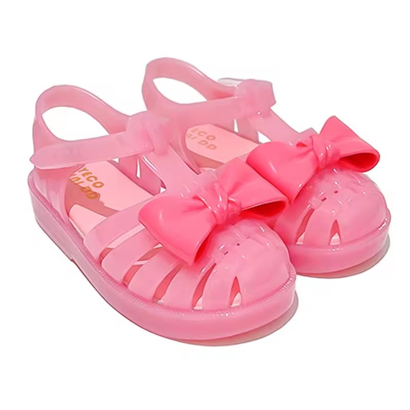 Ready to Ship Girls Crystal Jelly Shoes – Cute Party Flats