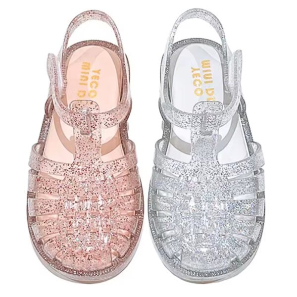 Ready to Ship Baby Jelly Flats – Soft Rubber Sole for Toddlers