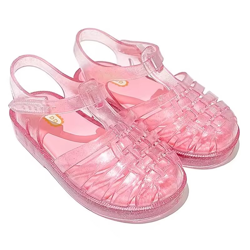 Ready to Ship Baby Jelly Flats – Soft Rubber Sole for Toddlers
