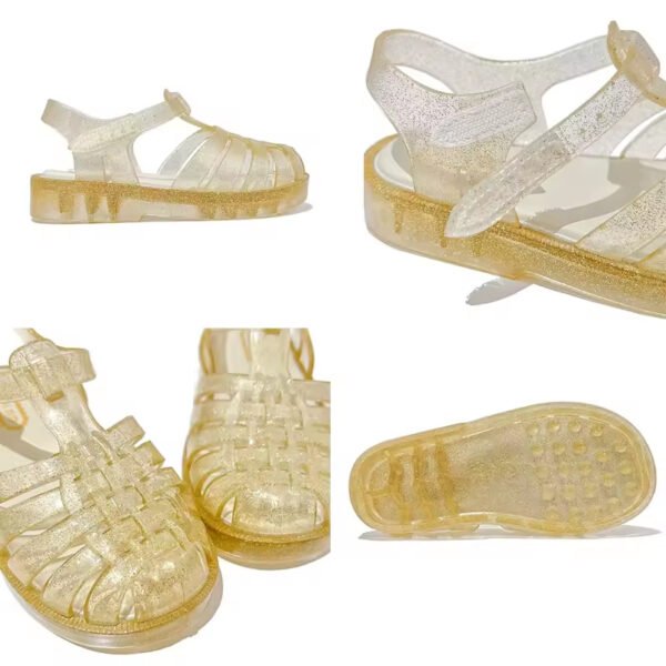 Ready to Ship Baby Jelly Flats – Soft Rubber Sole for Toddlers