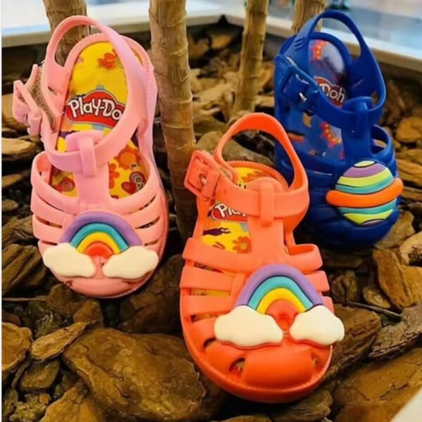 Ready to Ship Kids Jelly Shoes – Soft PVC Summer Collection