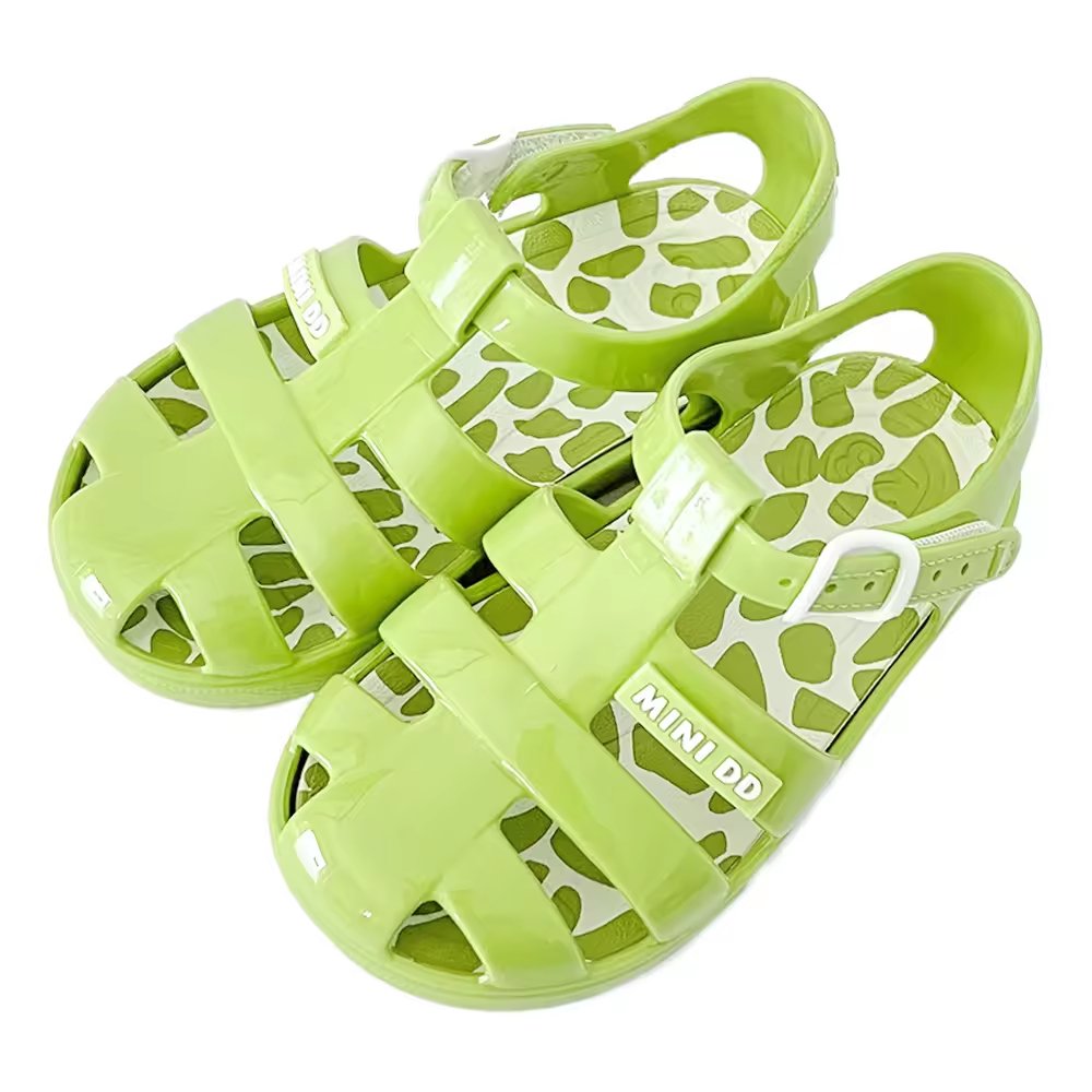 Girls Jelly Sandals, Closed Toe Fisherman Gladiator Summer Beach Sandal, Waterproof Anti-Slip PVC, Toddler/Little Kid