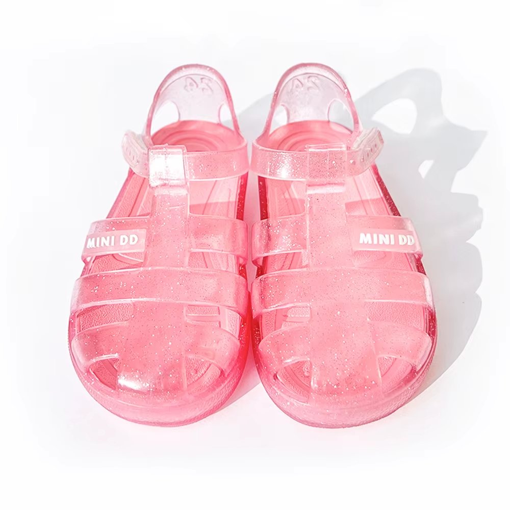 Fast Custom Children Crystal PVC Plastic Jelly Sandal Outdoor Wholesale Price OEM Kids Girl Soft Jelly Shoes