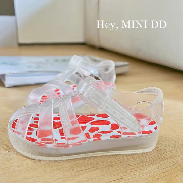 Girls Jelly Sandals, Closed Toe Fisherman Gladiator Summer Beach Sandal, Waterproof Anti-Slip PVC, Toddler/Little Kid