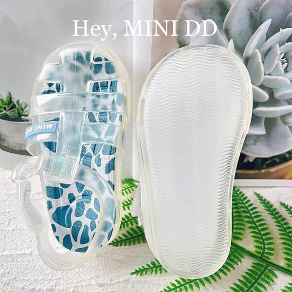 Girls Jelly Sandals, Closed Toe Fisherman Gladiator Summer Beach Sandal, Waterproof Anti-Slip PVC, Toddler/Little Kid