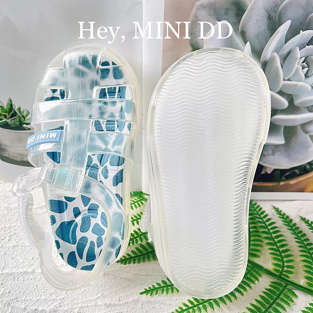 Girls Jelly Sandals, Closed Toe Fisherman Gladiator Summer Beach Sandal, Waterproof Anti-Slip PVC, Toddler/Little Kid