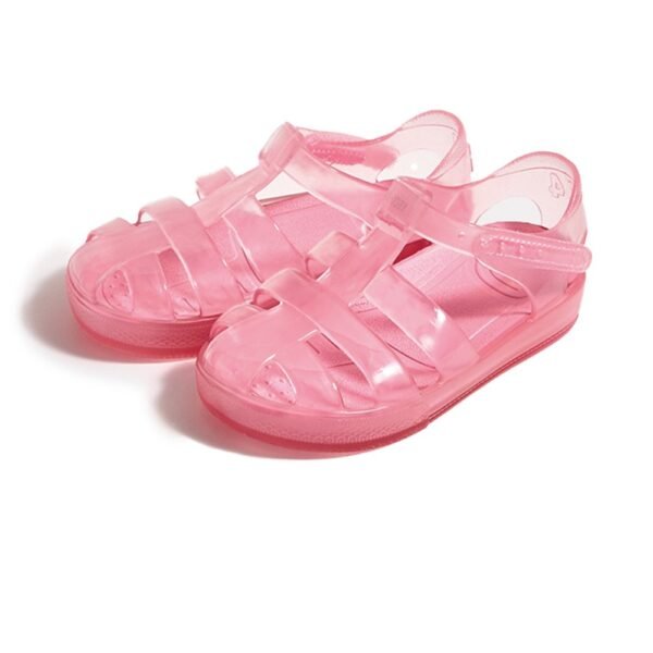 OEM Custom Kids Jelly Fisherman Shoes - Clear Transparent Color | Private Label Factory China