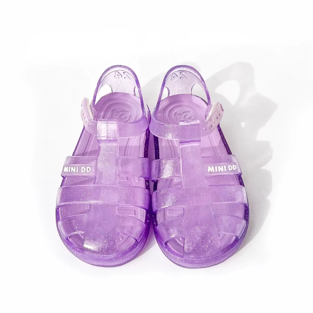 Fast Custom Children Crystal PVC Plastic Jelly Sandal Outdoor Wholesale Price OEM Kids Girl Soft Jelly Shoes